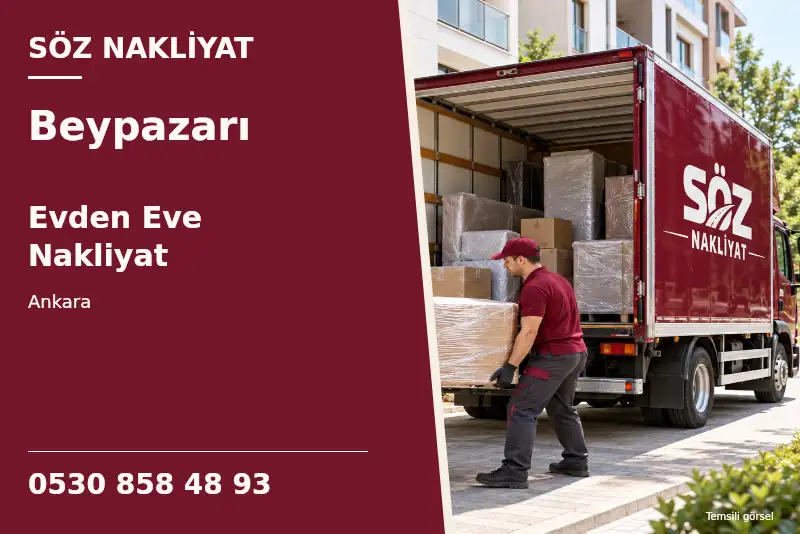 Beypazarı Evden Eve Nakliyat — Ankara — Söz Nakliyat — 0530 858 48 93; temsili görsel