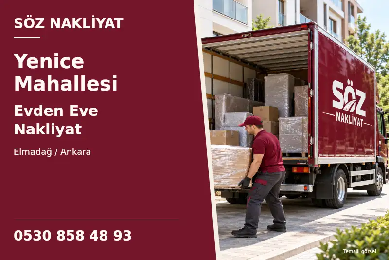 Yenice Mahallesi Evden Eve Nakliyat — Elmadağ / Ankara — Söz Nakliyat — 0530 858 48 93; temsili görsel