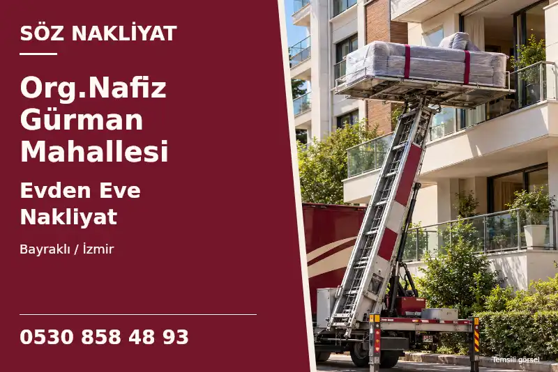 Org.Nafiz Gürman Mahallesi Evden Eve Nakliyat — Bayraklı / İzmir — Söz Nakliyat — 0530 858 48 93; temsili görsel