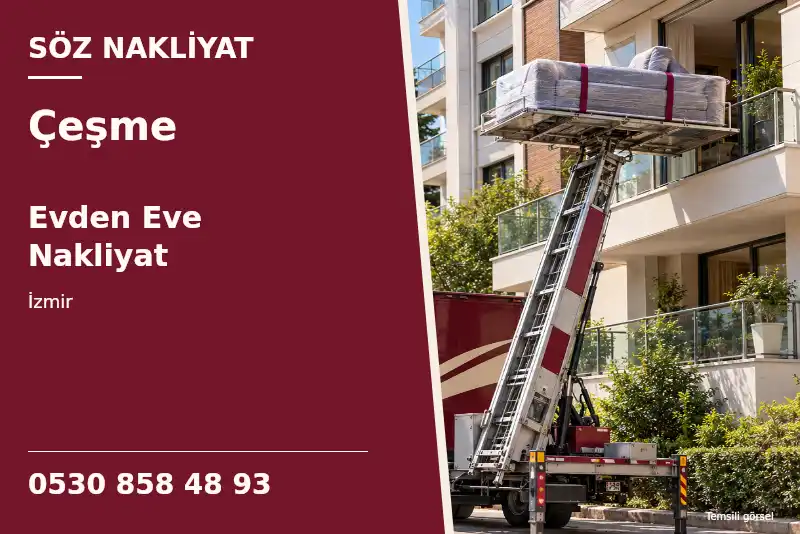 Çeşme Evden Eve Nakliyat — İzmir — Söz Nakliyat — 0530 858 48 93; temsili görsel