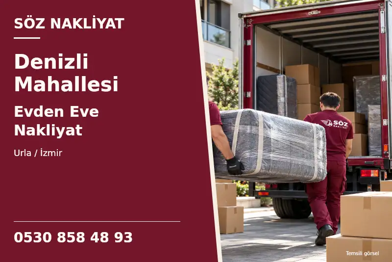 Denizli Mahallesi Evden Eve Nakliyat — Urla / İzmir — Söz Nakliyat — 0530 858 48 93; temsili görsel