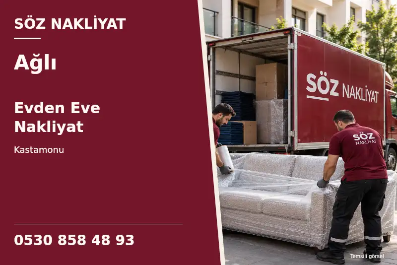 Ağlı Evden Eve Nakliyat — Kastamonu — Söz Nakliyat — 0530 858 48 93; temsili görsel