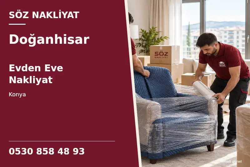 Doğanhisar Evden Eve Nakliyat — Konya — Söz Nakliyat — 0530 858 48 93; temsili görsel