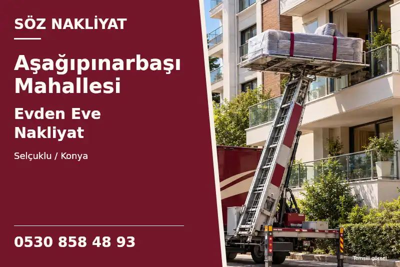 Aşağıpınarbaşı Mahallesi Evden Eve Nakliyat — Selçuklu / Konya — Söz Nakliyat — 0530 858 48 93; temsili görsel