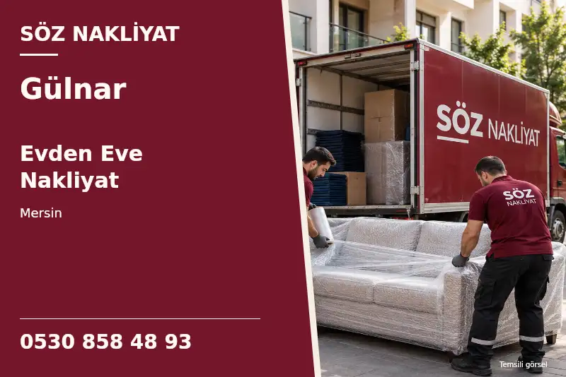 Gülnar Evden Eve Nakliyat — Mersin — Söz Nakliyat — 0530 858 48 93; temsili görsel