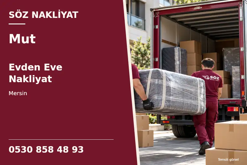 Mut Evden Eve Nakliyat — Mersin — Söz Nakliyat — 0530 858 48 93; temsili görsel