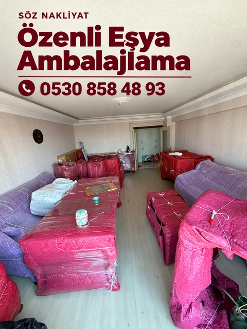 Söz Nakliyat eşya ambalajlama çalışmasından paylaşılan fotoğraf